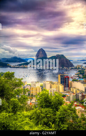 Rio De Janeiro, Brasilien in der Abendsonne Licht Stockfoto