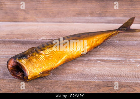 Bild von frisch geräucherte Makrele Stockfoto