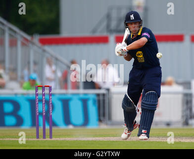 Old Trafford, Manchester, UK. 5. Juni 2016. Royal London eines Tages Cup. Lancashire Blitz im Vergleich zu Warwickshire. Warwickshire Schlagmann Jonathan Trott. © Aktion Plus Sport/Alamy Live-Nachrichten Stockfoto