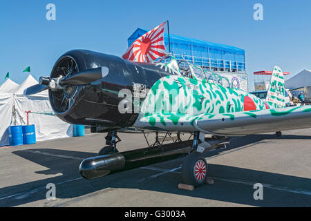 Nevada, Reno Air Races, Flugzeuge in den Commemorative Air Force "Tora Tora Tora" Programm verwendet Stockfoto