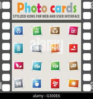 Alternative Energie-Icon-set Stock Vektor