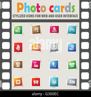 alternative energy icon set Stock Vektor