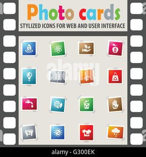 Alternative Energie-Icon-set Stock Vektor