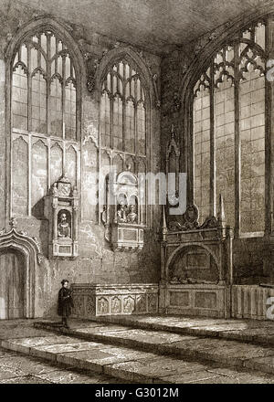 Die Shakespeare Grabmal, Holy Trinity Church, London, England Stockfoto