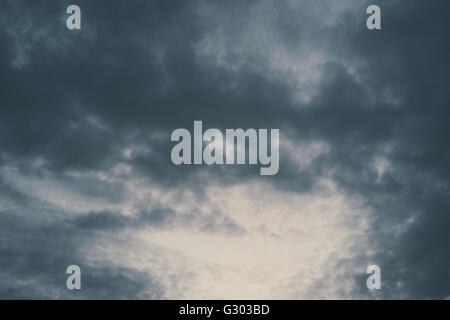 Der Himmel vor dem Sturm. Stockfoto