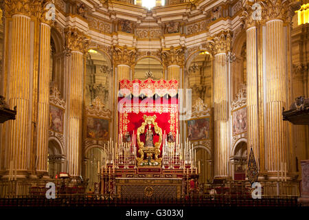 Kapelle in Málaga Kathedrale Catedral De La Encarnación, Málaga, Andalusien, Spanien, Europa Stockfoto