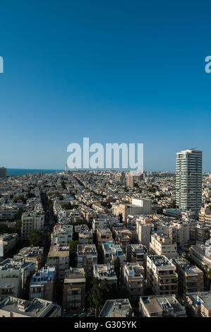 Israel, Tel Aviv, der Vogelperspektive - Stadtbild Stockfoto