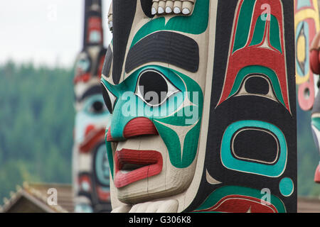 Indianische Totems Stockfoto