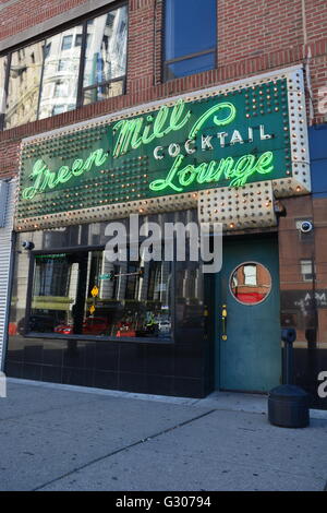 Der Green Mill Taverne in Chicago Uptown Nachbarschaft wurde in 100 Jahren eröffnet und war ein Al Capone sprechen einfach während der Prohibition. Stockfoto