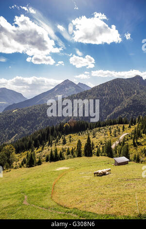 Berge rund um den Achensee Stockfoto