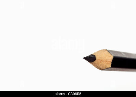 Nahaufnahme Bild des Bleistifts isoliert auf weißem Hintergrund Stockfoto