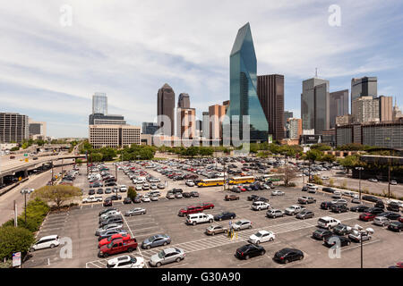 Wells Fargo Bank Gebäude in Dallas Downtown Stockfoto