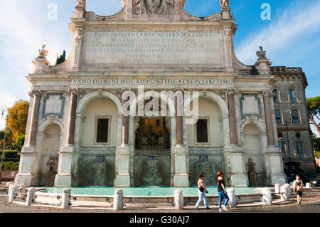 Fontana Acqua Paola (Il Fontanone 1608), Gianicolo-Hügel Gianicolo, Rom, Latium, Italien, Europa Stockfoto