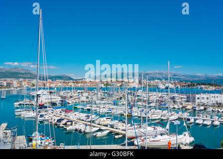 ACI Marina, Hafen, Split, Dalmatien, Kroatien Stockfoto