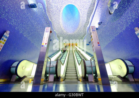 Toledo-Kunst-Station von Naples Metro, Neapel, Kampanien, Italien, Europa Stockfoto