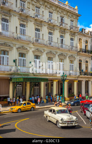 Hotel Inglaterra, Havanna, Kuba, Karibik, Karibik, Mittelamerika Stockfoto