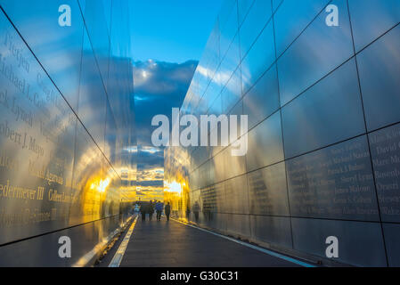 Leerer Himmel Denkmal, Liberty State Park, Jersey City, New Jersey, USA Stockfoto