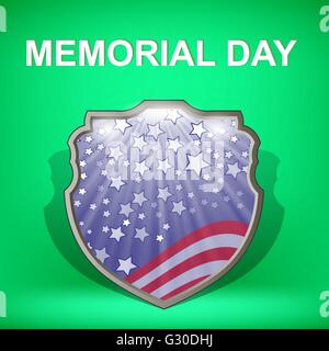 Memorial Day Feier Poster. Stock Vektor