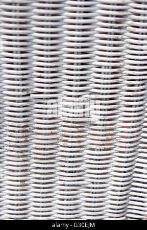 Wicker mit weißen Farbe peeling Stockfoto