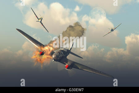 Die Luftschlacht um England. Stockfoto