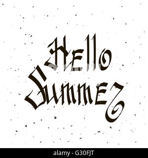 Satz Hallo Sommer. Stock Vektor