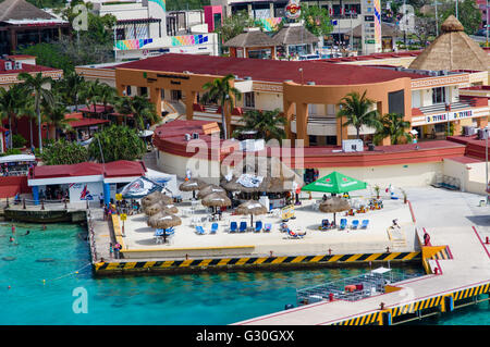 Cruise Ship Pier und Besucher Center Cozumel.  Cozumel, Mexiko Stockfoto