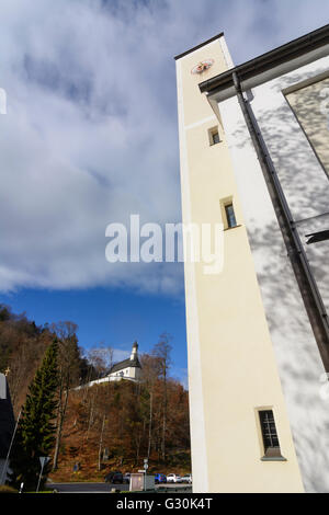 Kirche St. Ludwig Und Kapelle St. Georg (am Berg), Deutschland, Bayern, Bayern, Oberbayern, Oberbayern, Oberau Stockfoto