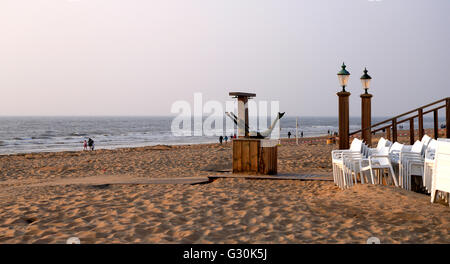 Nordsee Sandstrand Urlaub Reiseziel Zeemeeuw, Noordwijk, Amsterdam. Stockfoto