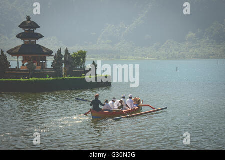 Pura Ulun Danu Beratan eine große Wasser-Tempel in Bali Stockfoto