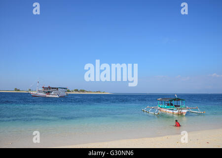 Gili Lampu Insel in der Nähe von Lombok Stockfoto