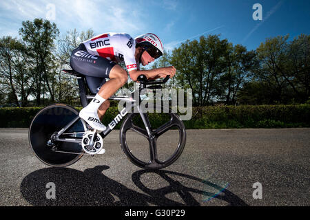 2016 Giro d ' Italia. Stufe 1. Einzelzeitfahren, Apeldoorn. Silvan Dillier (BMC) Stockfoto