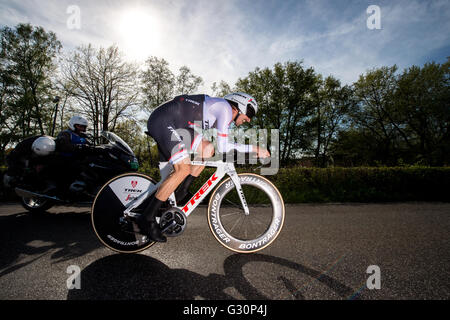 2016 Giro d ' Italia. Stufe 1. Einzelzeitfahren, Apeldoorn. Fabian Cancellara. Stockfoto