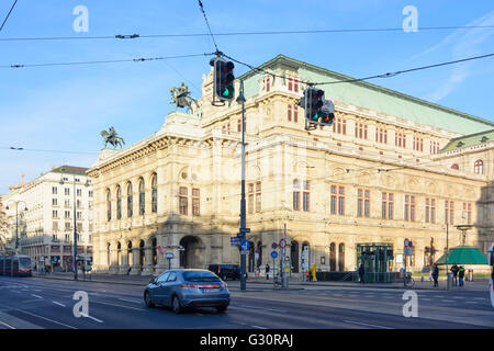 Staatliche Oper, Austria, Wien, 01., Wien, Wien Stockfoto