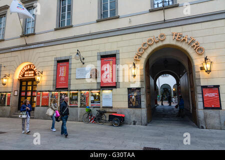 Theater Piccolo Teatro, Italien, Lombardei, Lombardei, Mailand, Mailand Stockfoto