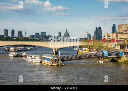 Festival Pier, Themse, London, UK Stockfoto