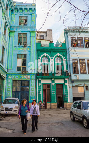 Typische Architekturen Havanna Kuba Mittelamerika Stockfoto