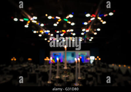 Candle-light-Dinner Funktion im Crieff Hydro hotel Stockfoto