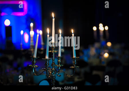 Candle-light-Dinner Funktion im Crieff Hydro hotel Stockfoto