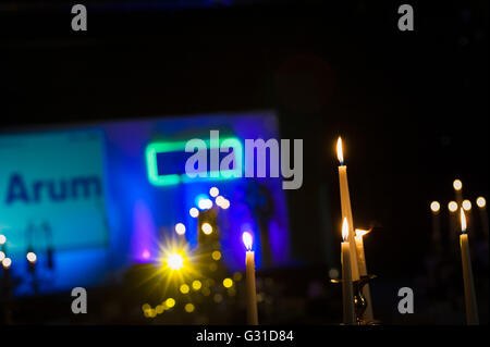 Candle-light-Dinner Funktion im Crieff Hydro hotel Stockfoto