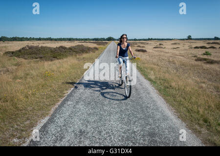 Arnhem, Niederlande, Radfahrer im Nationaal Park De Hoge Veluwe Stockfoto