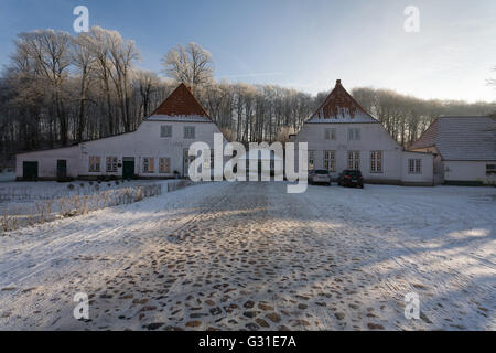 Eckernfoerde, Deutschland, gut Windeby im winter Stockfoto