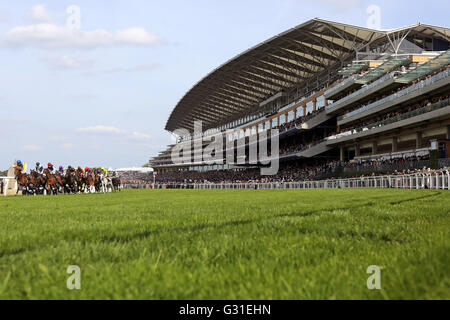 Ascot, Großbritannien, anzeigen die Rennbahn Stockfoto