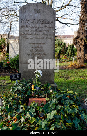 Berlin, Deutschland, Ehrengrab von E. T. A. Hoffmann Stockfoto