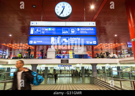 Prag, Tschechische Republik, CD Centrum in Prag Hauptbahnhof Stockfoto