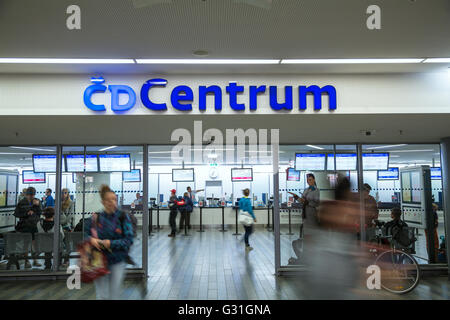 Prag, Tschechische Republik, CD Centrum in Prag Hauptbahnhof Stockfoto