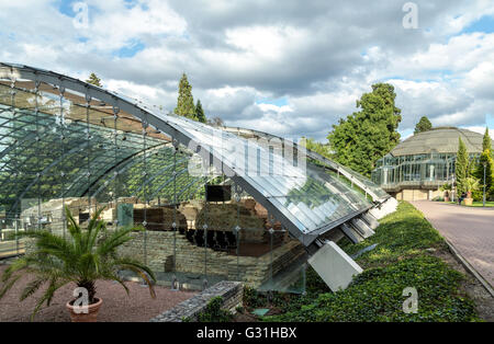 Badenweiler, Deutschland, Glasdach über dem Roemerbadruine Badenweiler Stockfoto