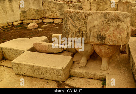 Tempel von Tarxien, Malta Stockfoto