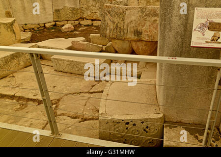 Tempel von Tarxien, Malta Stockfoto