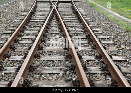 Zossen, Deutschland, Gleisanlagen Stockfoto