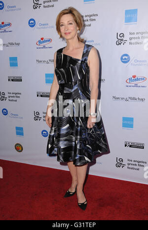 Hollywood, CA, USA. 5. Juni 2016. 5. Juni 2016 - Hollywood, Kalifornien - Sharon Lawrence. Anreise für die 2016 statt LA griechischen Film Festival Premiere von "Worlds Apart" in der ägyptischen Theater. Bildnachweis: Birdie Thompson/AdMedia Credit: Birdie Thompson/AdMedia/ZUMA Draht/Alamy Live-Nachrichten Stockfoto